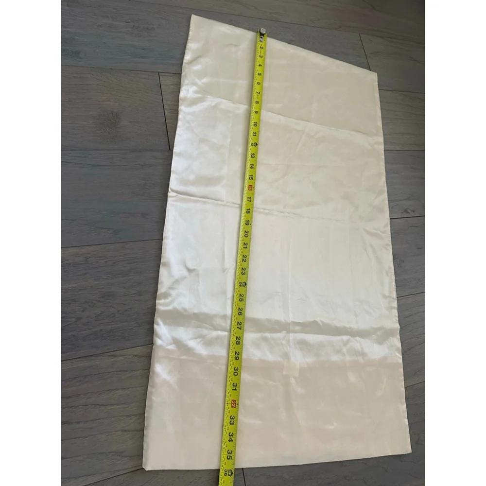 Beige Satin King Size Pillow Cases Set of 3